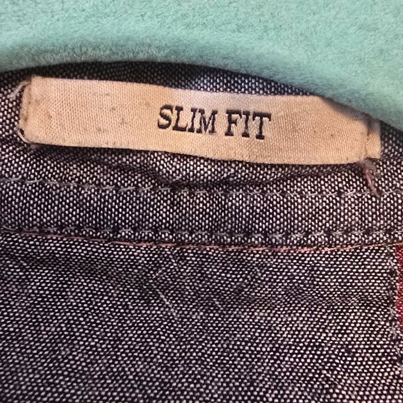 HERITAGE REPORT COLLECTION SIZE LARGE SLIMIT FIT SHORT SLEEVES BUTTON UP SHIRT - Picture 3 of 9